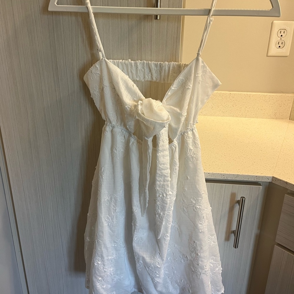 White Lace Bow Dress from Princess Polly - Picture 2 of 5